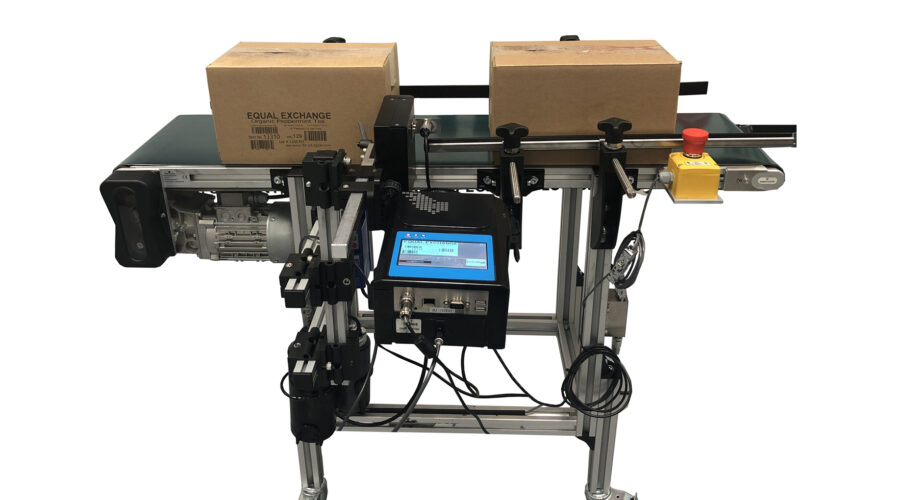 DJ340 InkJet Printing Barcodes on Boxes