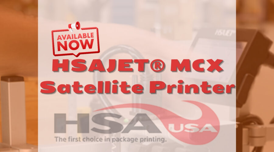 Now at HSAUSA: The HSAJET® MCX Satellite TIJ Printer!